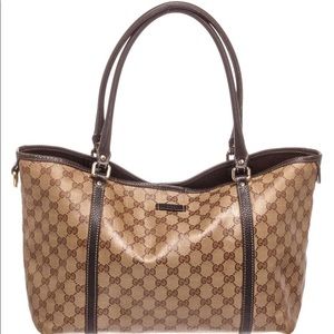 Gucci GG Crystal Medium Tote Bag (Authentic)